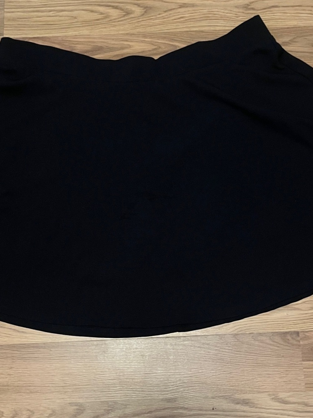 Black Women's Tennis Skirt with Shorts - 3XL